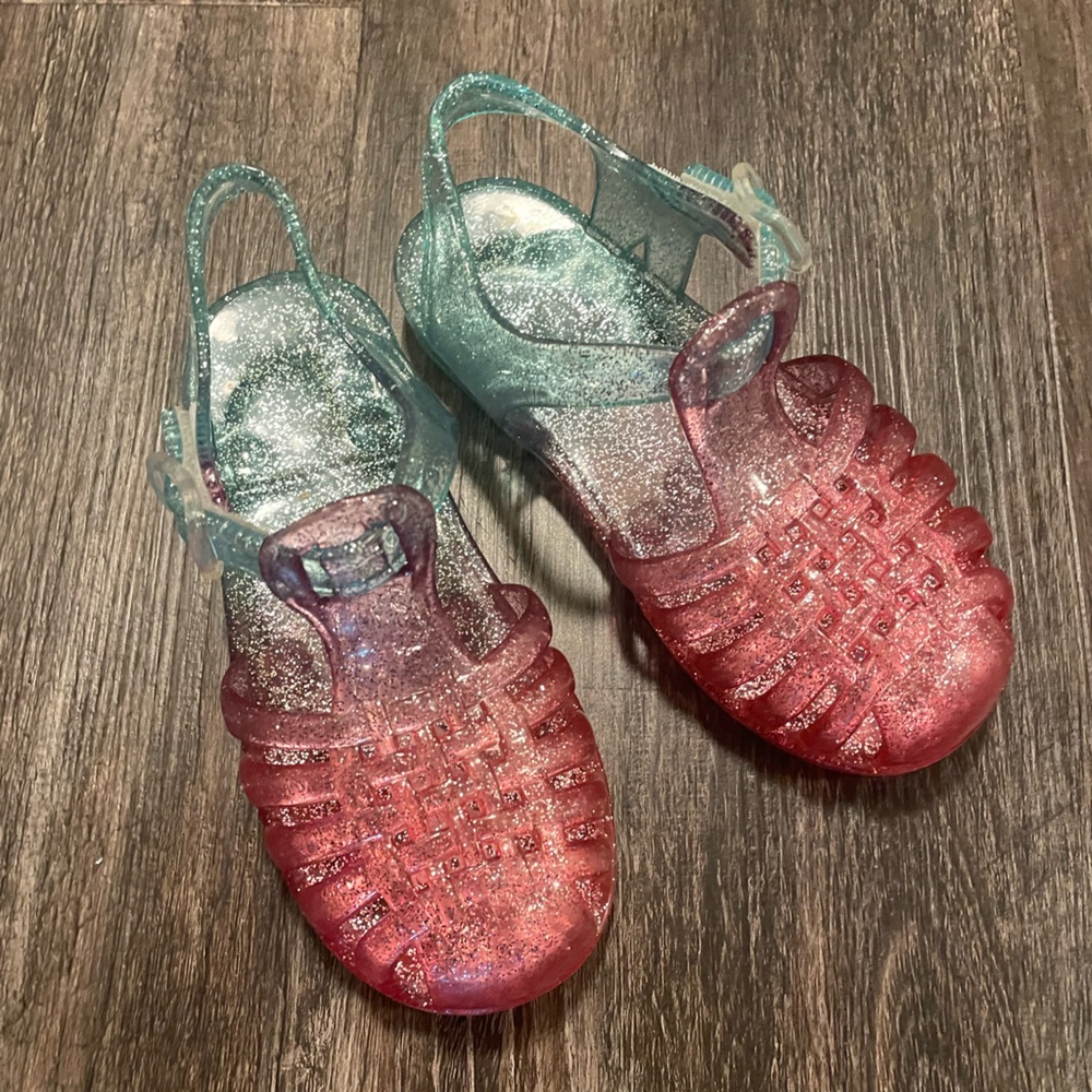 Glitter Jelly Sandals 10